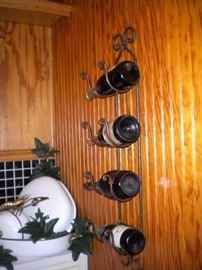 Wall wine rack ....wine not for sale