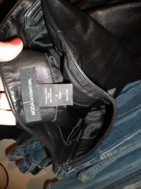 Size 2 ladies black leather pants