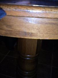 Pub table(solid oak) and chairs