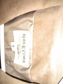 Suede jacket size 8