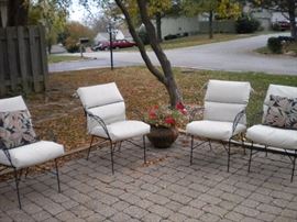 Wrought iron patio chairs