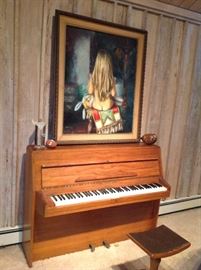 Portrait of a Little Girl, "Susanita" oil on canvas, signed N. Fuente