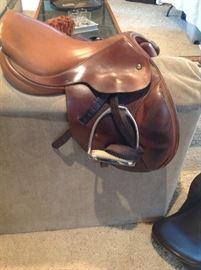 Leather saddle, Crosby Centennial International