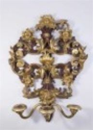 18/19thc carved wall sconce