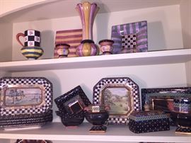 MacKenzie Childs rare MacLachlan, Torquay and unknown pattern