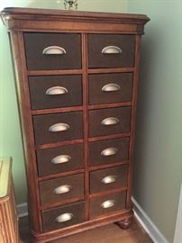 Century 12 drawer dresser with leather trim.  Perfect.
