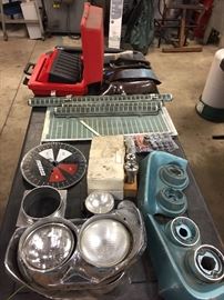 1963 CATALINA WAGON SCREEN AND OTHER PONTIAC CAR PARTS