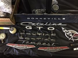 PONTIAC EMBLEMS, GTO, TEMPEST, CATALINA, BONNEVILLE