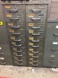 METAL FILE CARD CABINETS