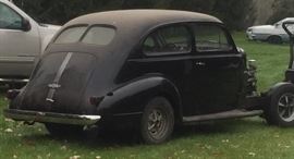 1937 PONTIAC SEDAN 2 DOOR INTAKE BORG WARNER T5 5 SPEED TRANS, 55 CHEVY 3.42:1 RAER AXLE PAINLESS WIRING SYSTEM HEADLIGHTS RESILVERED AND CONVERTED TO 12V HALOGEN BULB , ELECTRIC WIPERS, TILT COLUMN MODERN 9'630 STEERING BOX, DUAL RESIVIOR REMOTE MASTER CYLINDER  NEW BRAKES, NEW SHOCKS, FLUSHED AND SEALED, HAS NEW TANK, NEW DOOR AND WINDOW SEALS, HOT ROD GAUGES