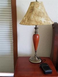 Lamp and nightstand 