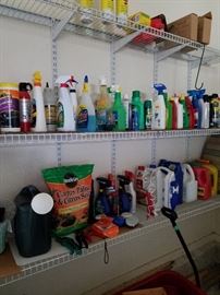 Garden, cleaning and bug sprays