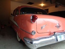 1955 OLDS 88 Rocket 34,437 miles V8, White walls Beautiful condition. Salman and White org color. 