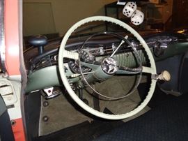 1955 OLDS 88 Rocket 34,437 miles V8, White walls Beautiful condition. Salman and White org color. 