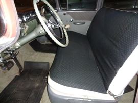 1955 OLDS 88 Rocket 34,437 miles V8, White walls Beautiful condition. Salman and White org color. 