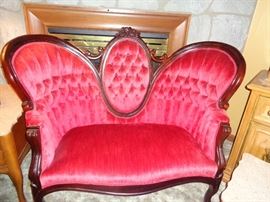 Vintage Rosewood Love seat