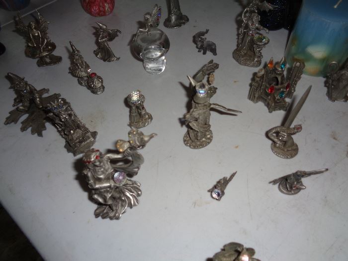 pewter statues
