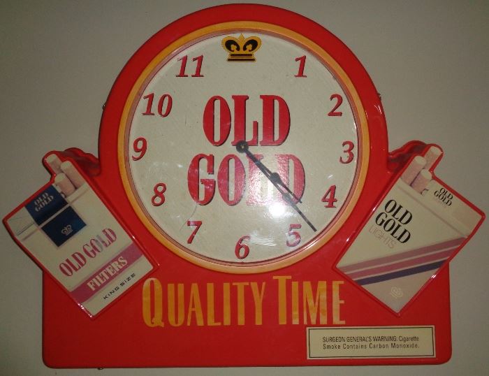 Old Gold wall clock