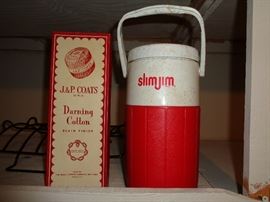 Slim Jim cooler, antique J&P Darning