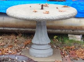 Concrete round table