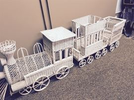 Unusual wicker train