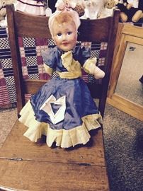 Vintage reverse doll