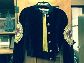 Escada Bomber with heavy beading