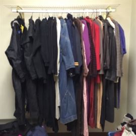 Womens clothes including Austrailian waxed coat