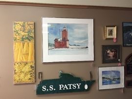 Some of the art work available--note Big Red