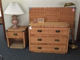 Wicker bedroom suite