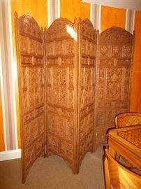 carved privacy screen