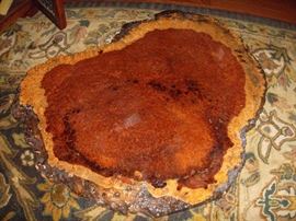 exotic amboyna burl wood table top