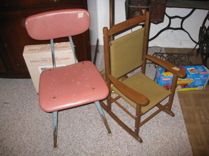 Child's chair and rocker