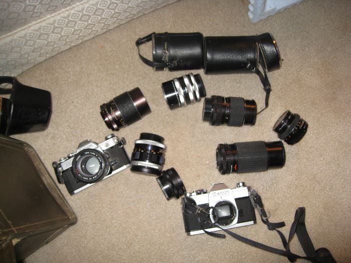 (Some sold) Canon camera's and lenses