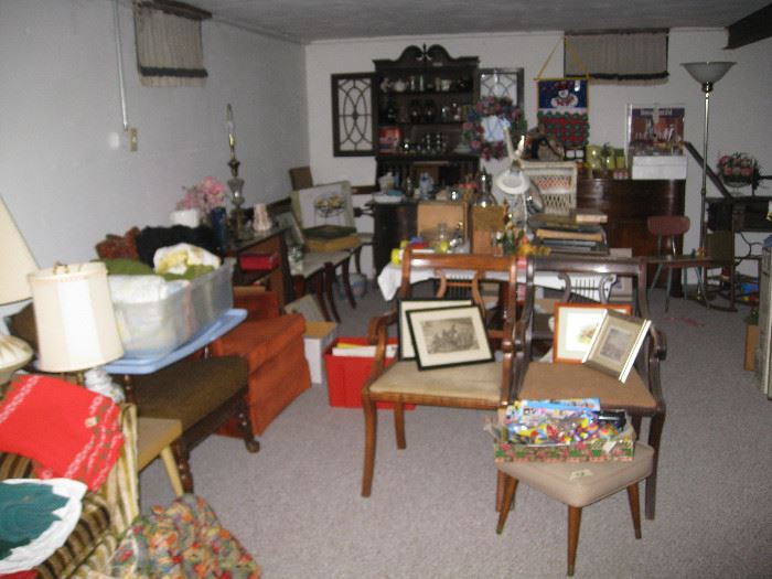 Multiple items in the basement