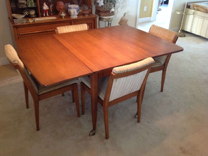 Mid Century Drop Leaf Table / 4 Chairs $ 300.00