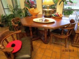 breakfast table and 4 chairs