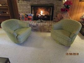 MID CENTURY SWIVEL CHAIRS