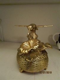 HUMINGBIRD MUSIC BOX WINGS MOVE AS MUSIC PLAYS