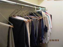 men's dress slacks and shirts