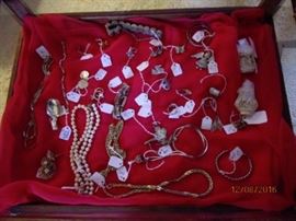 Misc jewelry....some are 10k-12k and sterling.  Some are costume.