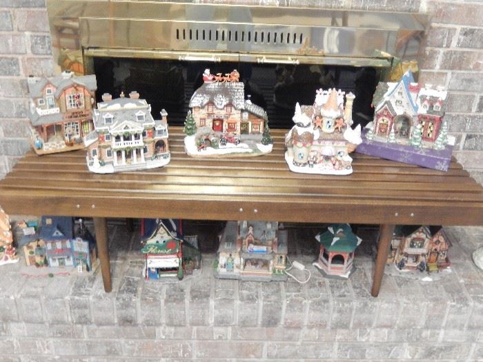 GROUPING OF A FEW OF CHRISTMAS HOUSES