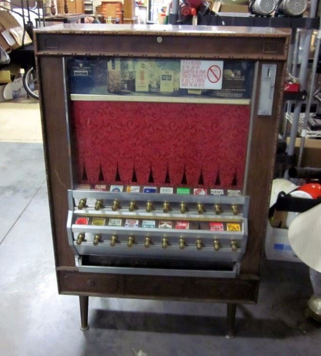 Mid Century National Vendors 800 Series 20-Slot Cigarette Vending Machine, 35" x 55" x 15"