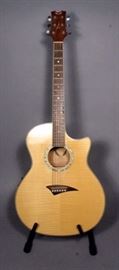Dean EFMGN Exotica Flamed Maple Cutaway Electric Acoustic Guitar, SN# 9110094, Mother of Pearl Accents