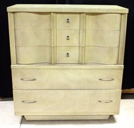 Curved Front Dresser, Dovetail Constructed Drawers, 42" x 46" x 19", Matches Lots 102A, 136 and 136A