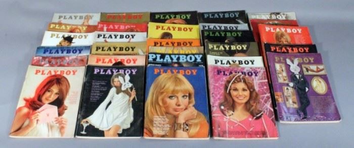 1960's Playboy Magazines, Qty 29
