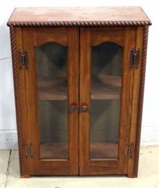 Cabinet with Glass Doors, 20"W x 27" x 9"D
