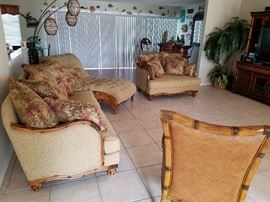 Robb & Stuckey Tommy Bahama style Living room set.  Also includes coffee table and end tables, pics to come later. All in Excellent Barely used condition