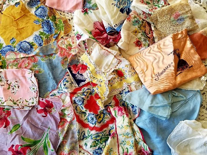 Old hankies and linens