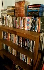 Hundreds of DVDs